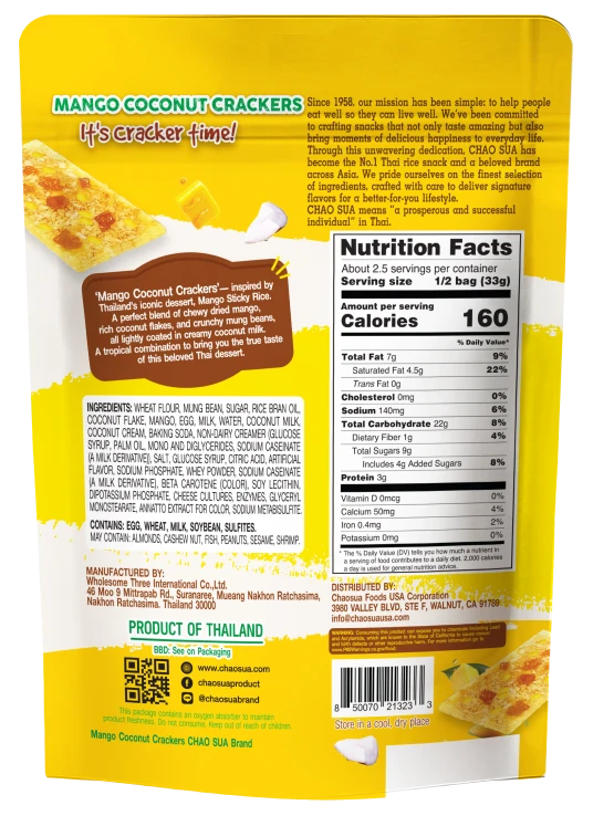 Mango Coconut Crackers