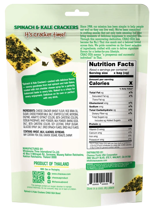Spinach & Kale Crackers
