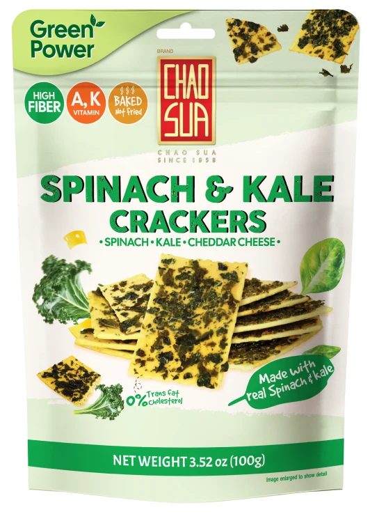 Spinach & Kale Crackers