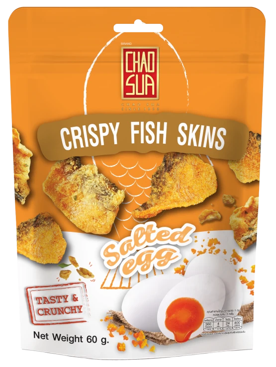 Crispy Fish Skins Salted Egg