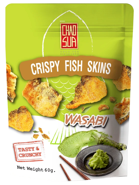 Crispy Fish Skins Wasabi