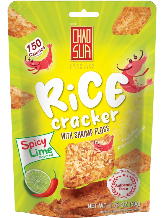 Rice Cracker with Shrimp Floss Spicy Lime