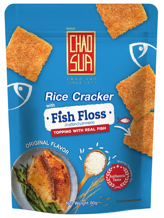 Rice Cracker with Fish Floss